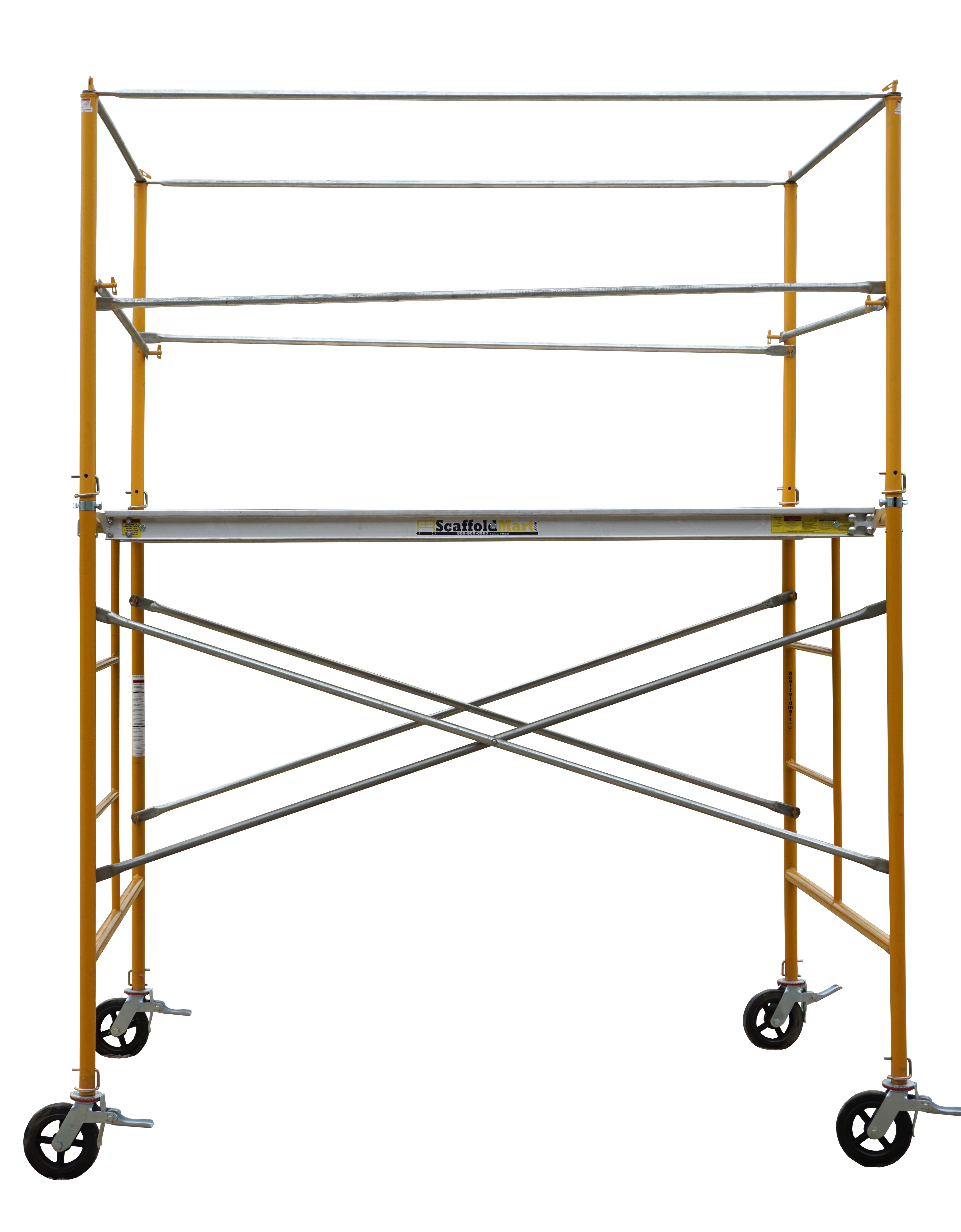 Scaffolding 5' Budget Rolling Tower w/ Safety Rails