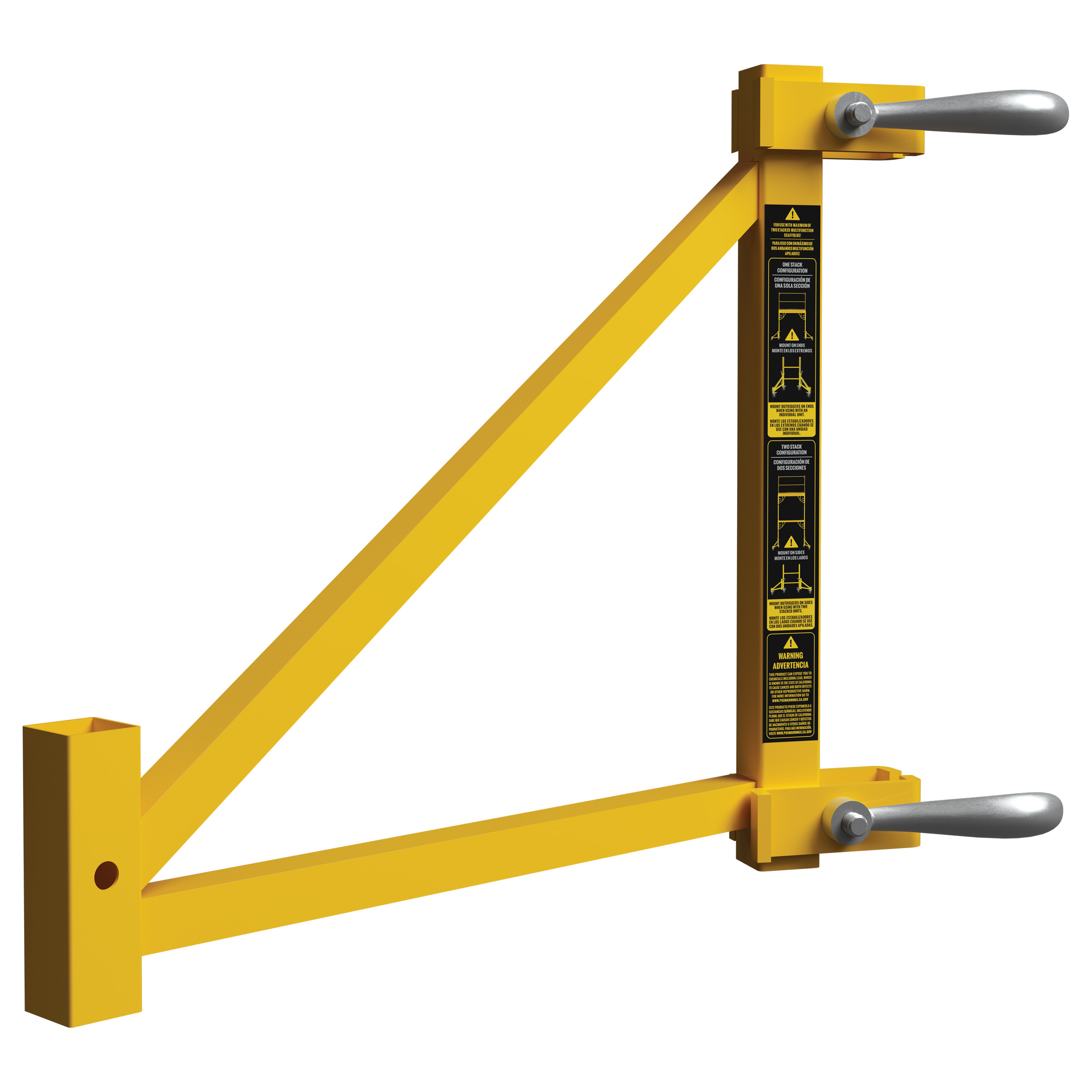 Ideal-Angle Outrigger for Multifunction Scaffold