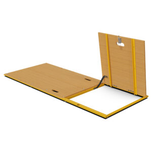 Multifunction Scaffold Hatch Platform - Right, front view with hatch open.