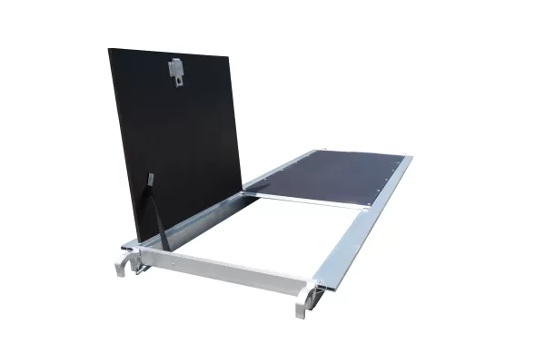 Aluminum Plywood Scaffolding Walkboard with Hatch open