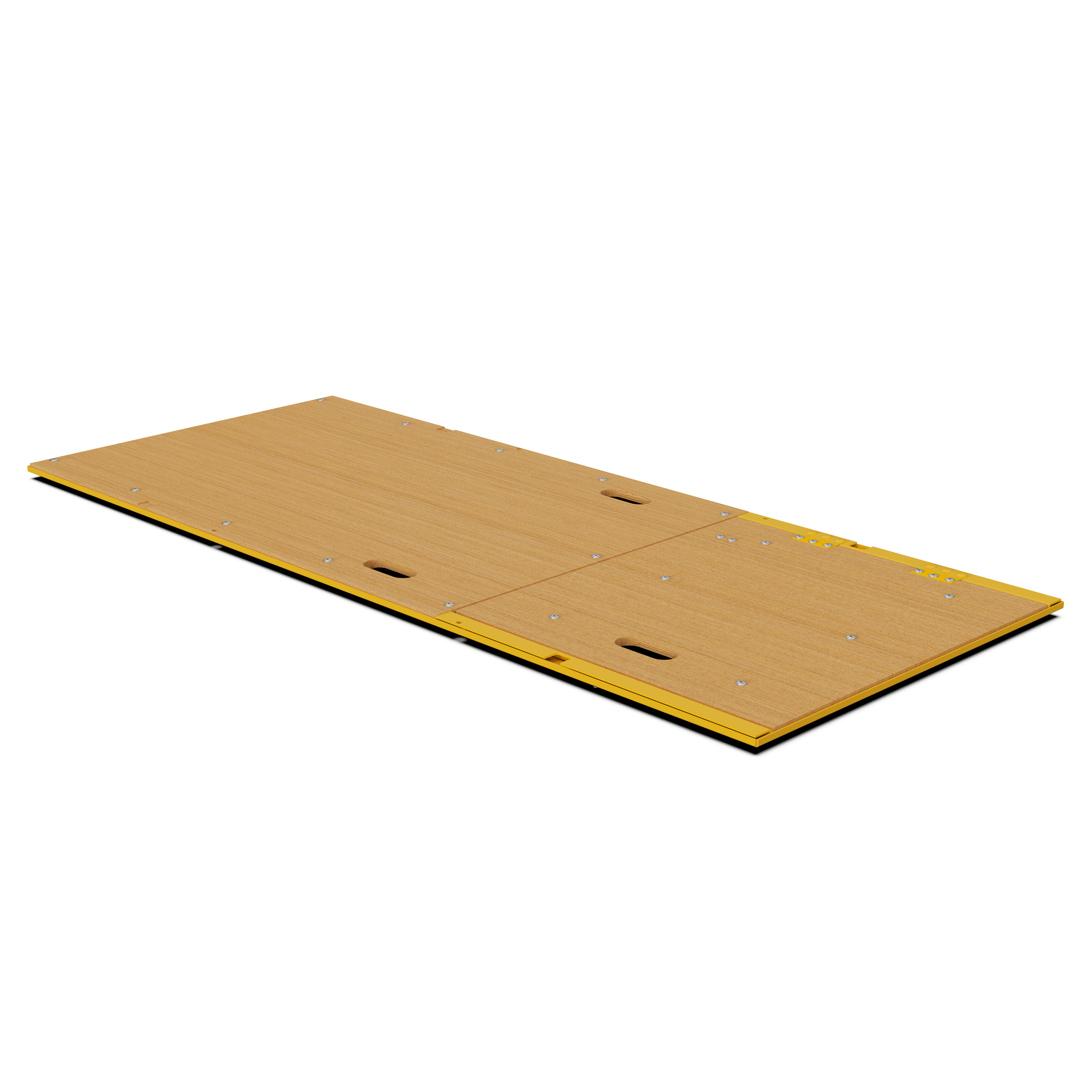 Multifunction Scaffold Hatch Platform - Right, front view with hatch closed.