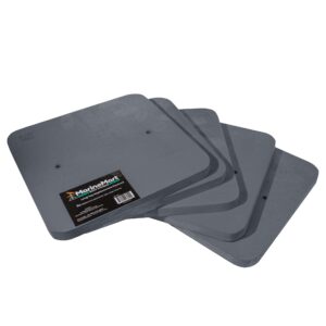 Stack of replacement plywood for boat stands