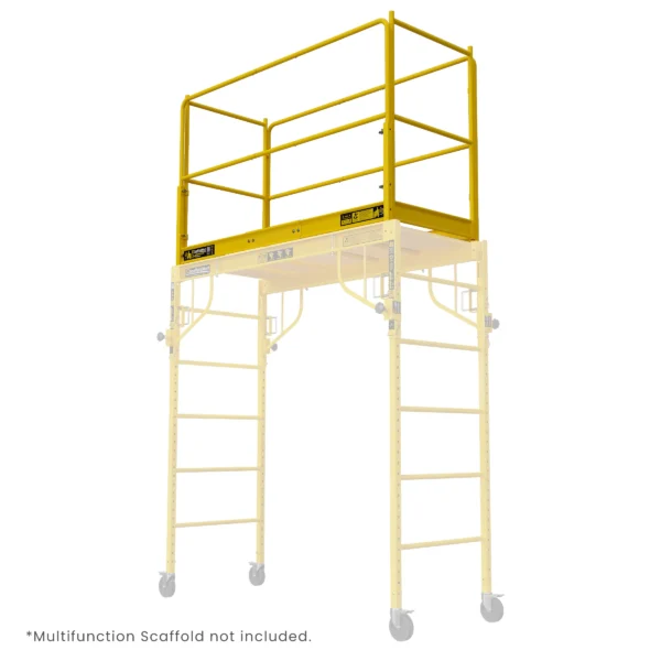 Multifunction Scaffold 3-4 Guardrail System: Installed 4 sides