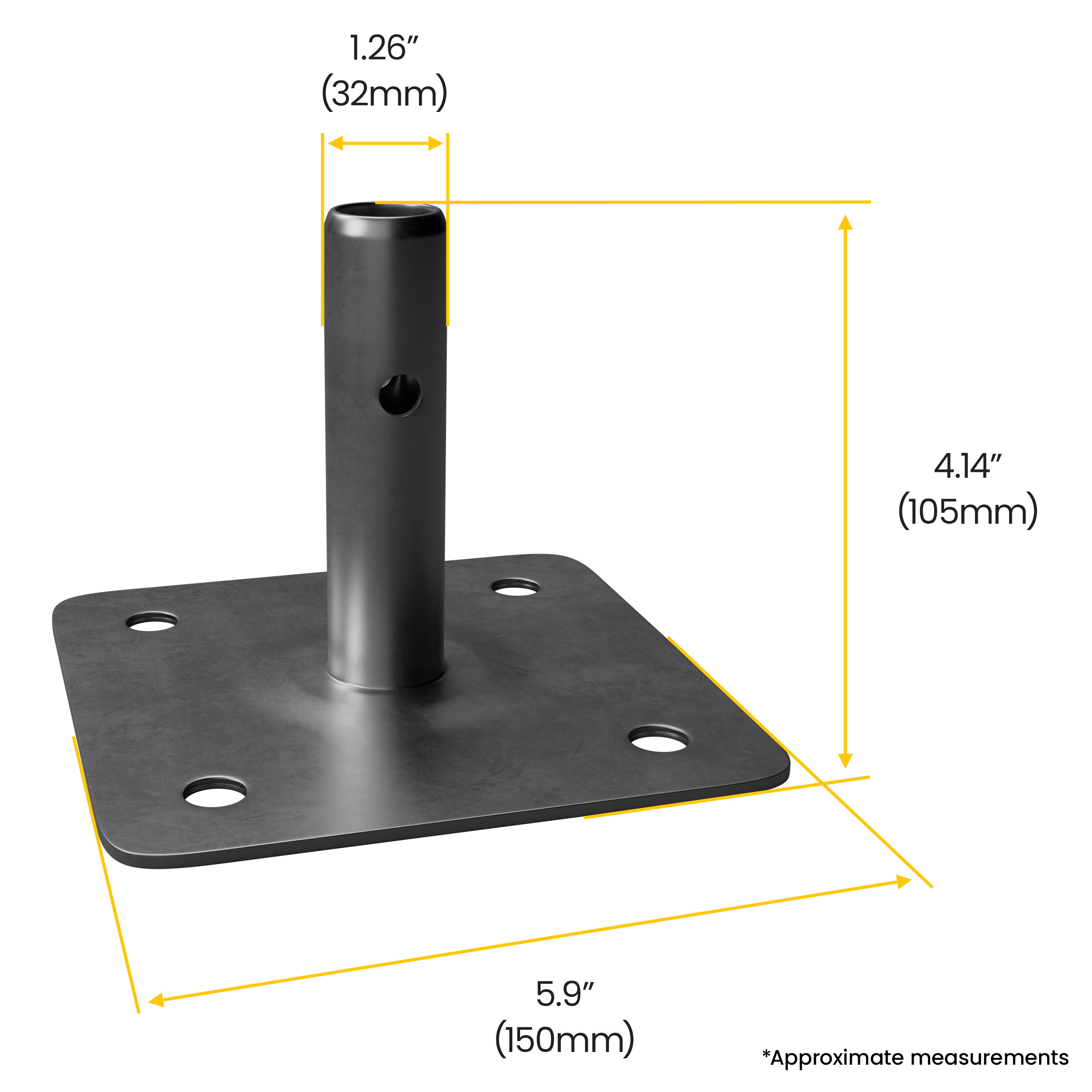 ScaffoldMart Base Plates Dimensions